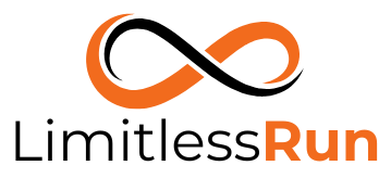 Logo van LimitlessRun, coaching voor obstakelruns en lifestyle